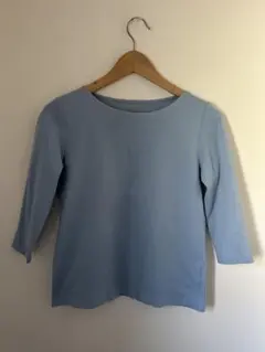 Tシャツ （七分袖　ブルー）