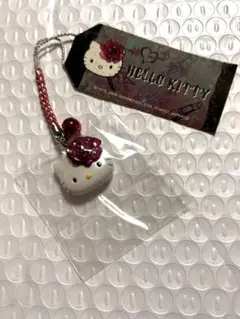 レア❣️未使用未開封❗️ハローキティストラップ2006 コサージュ