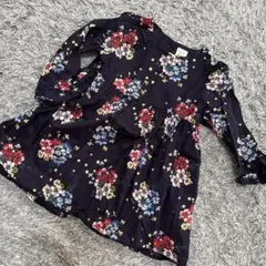 babygap ネイビー 花柄 ワンピース 90センチ