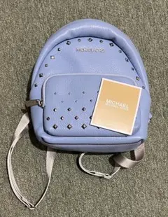 未使用品】マイケルコース ERIN スタッズ レザー バックパック ブルー
