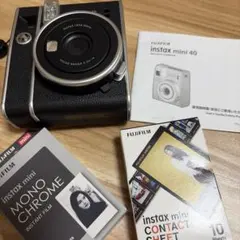 instax mini 40 インスタントカメラ 本体 フィルムセット