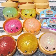 Squishy Bun スクイーズ 7個 中華まん ラメキラ レア 肉まん