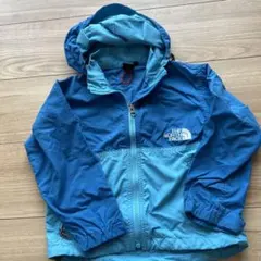 THE NORTH FACE キッズ ジャケット 青 フード付き100センチ