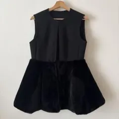 ペプラムファー　ジレ　ベスト