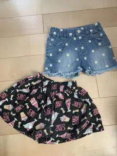 女の子 ショートパンツ 2点セット 95