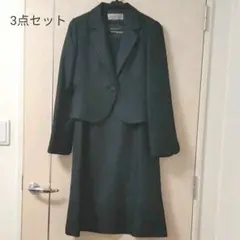 ★美品★9号★フォーマルスーツ★ジャケット・ワンピース・コサージュ3点セット★