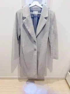 グレー チェスターコート レディース Lサイズ