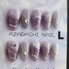 【L-464】パープルニュアンスꕤ︎︎ Lサイズ