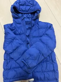 UNIQLO ユニクロ 青 中綿コート サイズ120 フード付き
