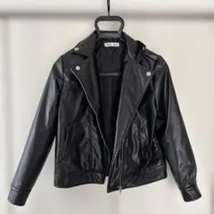 SHEIN キッズ フェイクレザー ライダースジャケット 10Y 130〜140