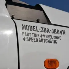 JB64ジムニーAT用 型式スペックステンシルステッカー