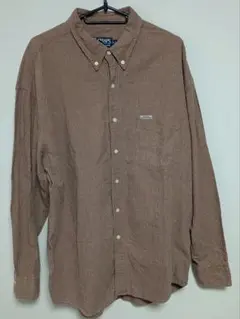 CHAPS Ralph Lauren 千鳥格子 長袖シャツ XL ブラウン
