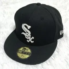 【美品】ニューエラ 59FIFTY シカゴホワイトソックス キャップ ロゴ 刺繍