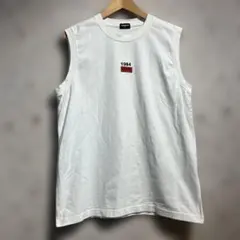 90s OLD UNIQLO ノースリーブ Tシャツ ホワイト XL
