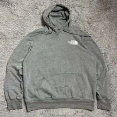 THE NORTH FACE パーカー バックプリント グレー M 裏起毛