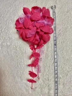 【浴衣 着物用】髪飾り ピンク
