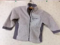 100079　キッズ　モンベル　クリマエアフリースジャケット　ベージュ　９０