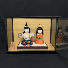ゆーちん様専用　人間国宝 米州 雛人形 日本人形 ガラスケース付