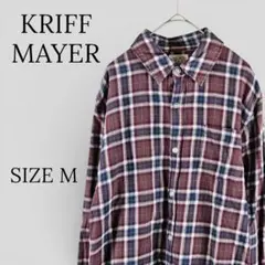 KRIFF MAYER クリフメイヤー 長袖 カジュアルシャツ チェック Mのサムネイル
