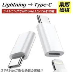 Lightning TYPE c 変換アダプター　iPhone ライトニング