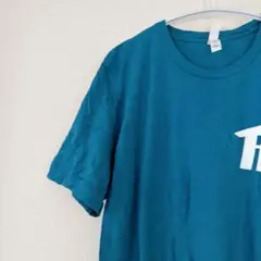 ベラキャンバス 企業ロゴ 半袖Ｔシャツ クルーネック L 青緑 綿 カジュアルのサムネイル