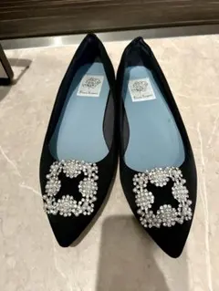 エマ フランシス Emma Francis フラット ビジューバックル パンプス