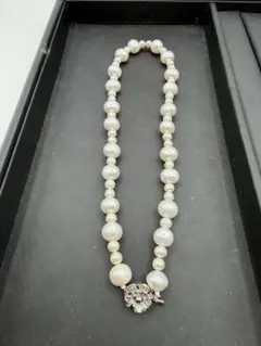 本真珠 パールネックレス 約10mm SILVER刻印 冠婚葬祭