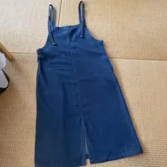デニムジャンパースカートL size