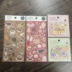 スイーツ シートシール　フレークシール　4種類セット