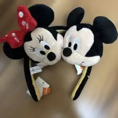香港ディズニー　カスタムカチューシャ　ミッキー　ミニー　新品未使用