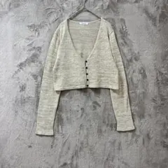 JEANASIS♡ショート丈 カーディガン Vネック 長袖 Freeのサムネイル