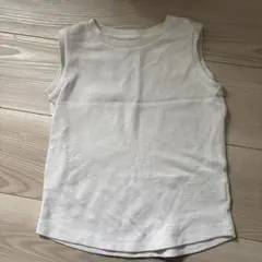 ノースリーブ　タンクトップ　白　110センチ