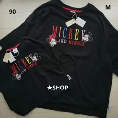 リトシー ディズニー 刺繍 半袖 tシャツ 親子コーデ お揃い 90 M