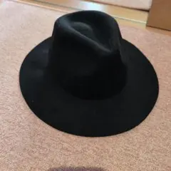 ブラック ウールフェルトハット