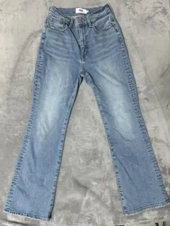 AZUL ライトブルー ストレートレッグデニム フレア Sサイズ