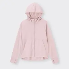 ジップパーカー ピンク