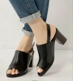 odette e odileカバード サンダルブラック23cm