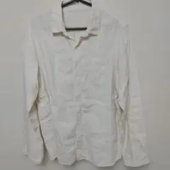 美品！evam eva vie ヘンプ100% 長袖シャツ アイボリー