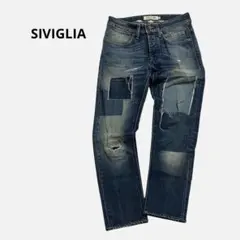 SIVIGLIA　シビリア デニム　ジーンズ　ダメージ加工　28メンズイタリア製