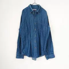 DoCLASSE デニムシャツ ボタンダウン 長袖シャツ メンズ M