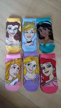 ディズニープリンセス靴下 6足セット