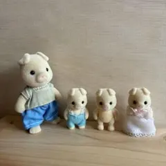 シルバニアファミリーブタさん 親と3匹のこぶた（4体セット）
