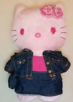 ハローキティ デニムジャケット ぬいぐるみ