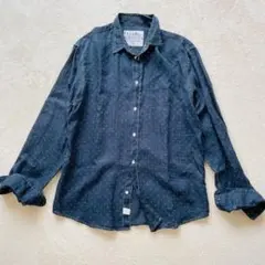 Frank & Eileen PAUL リネン100 長袖シャツ USA製　M