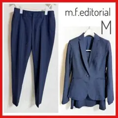 美品 m.f.editorial ネイビー パンツ・スカートセットアップ M3点