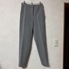 グレー スラックス ゴムウエスト ルカパンツ