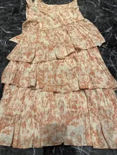 難あり新品未使用タグ付き スナイデルオレンジ花柄ロングスカート サイズ1