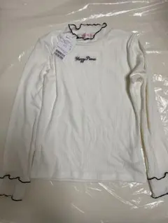 メゾピアノ　テレコハイネック長袖Ｔシャツ 140cm 新品