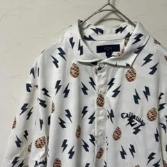 『Callaway』キャロウェイ ゴルフ ポロシャツ 柄 レア メンズ LL