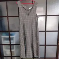 新品未使用品　Hina Style チェック柄 ノースリーブ LL